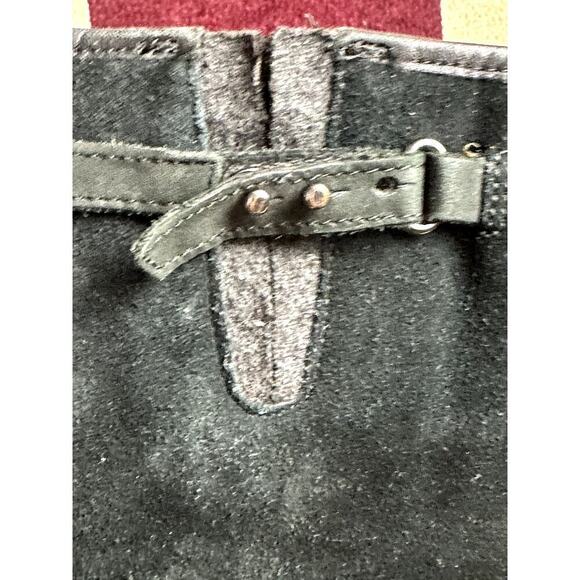 Ugg Black Wedge Knee High Waterproof Suede Boots Women's Size 8 - Picture 7 of 11